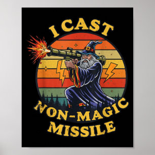 Póster Lanzar misil no mágico