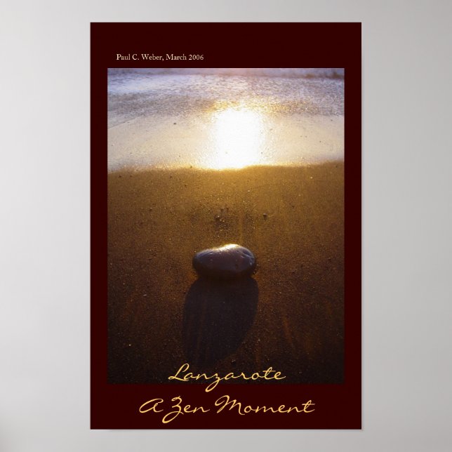 Póster Lanzarote: Un momento zen (Frente)