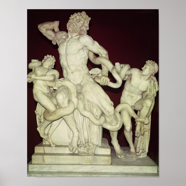 Póster Laocoon, original helenístico, siglo I (Frente)