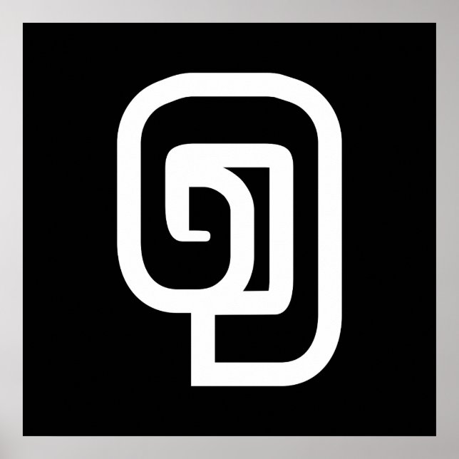 Póster Laos/Laos Número 1 / 1 / ໑ (Nung/Nueng) Laotiano (Frente)