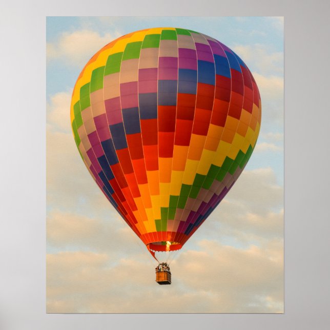 Póster Laos, Vang Vieng. Globo aerostático (Frente)
