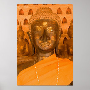 Póster Laos, Vientiane, una de las 6840 imágenes de Buda 