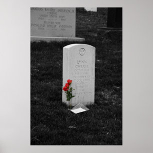 Póster Lápida mortuoria en el cementerio Washington, C.C.