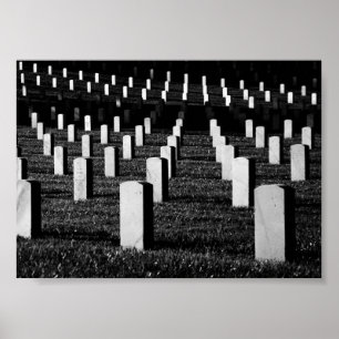 Póster Lápidas del cementerio