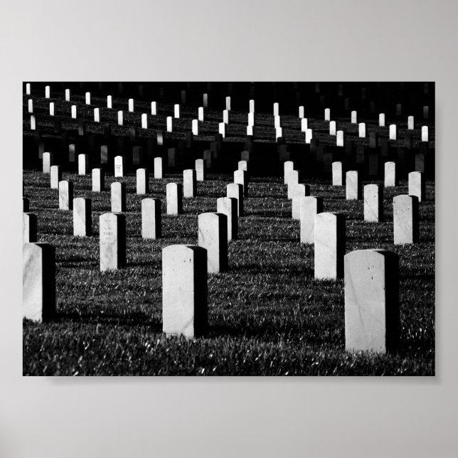 Póster Lápidas del cementerio (Frente)