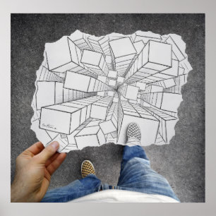 Póster Lápiz contra la cámara - vértigo