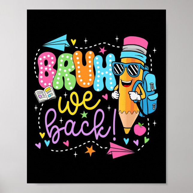 Póster Lápiz Divertido Bruh Nosotros Ck Profesores Ck Par (Frente)