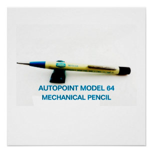 Póster Lápiz mecánico del modelo de punto automático de é