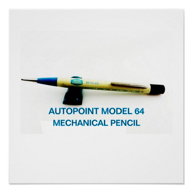 Póster Lápiz mecánico del modelo de punto automático de é (Anverso)