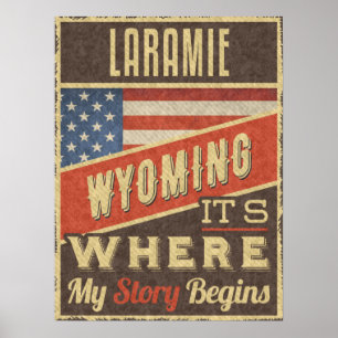 Póster Laramie Wyoming