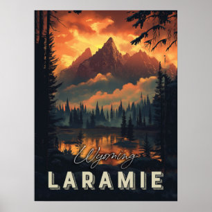 Póster Laramie Wyoming Vintage