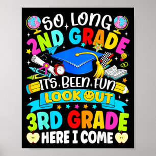 Póster Larga 2ª clase ha sido divertida, cuidado 3ª clase