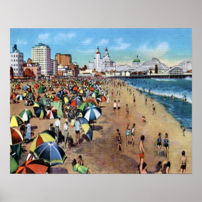 Póster Larga playa #2 (Frente)