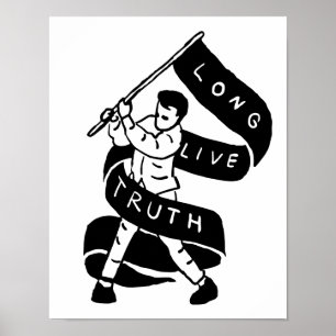 Póster Larga vida a la verdad