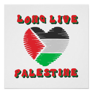 Póster Larga vida a Palestina