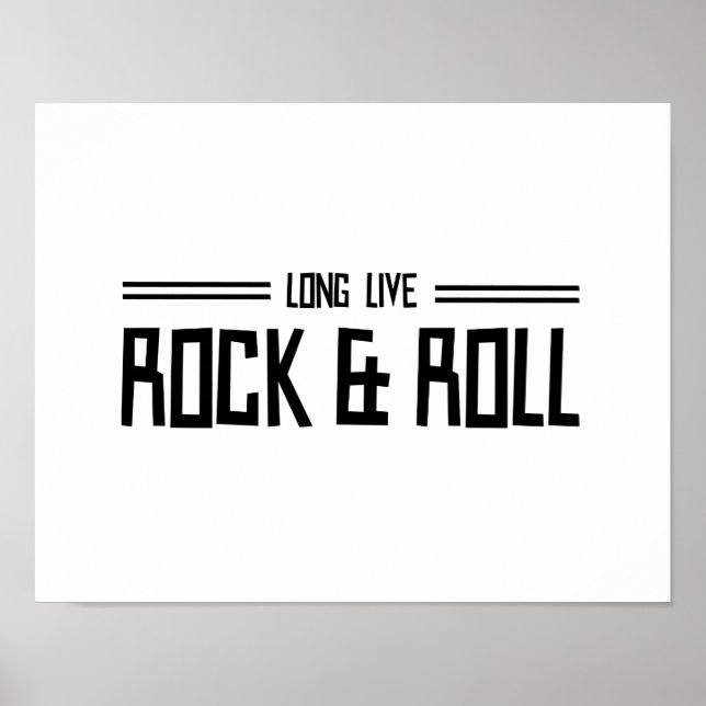 Póster Larga vida al rock & Roll (Frente)