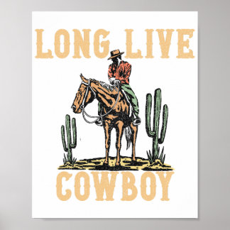 Póster Larga vida al vaquero