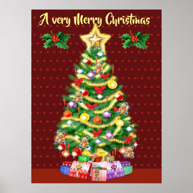 Póster Large Christmas Tree poster (Frente)