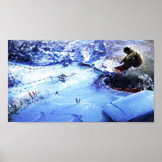 Póster Largo camino hacia abajo