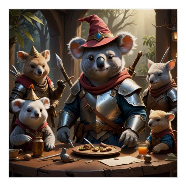 Póster LARPing Animals (Anverso)