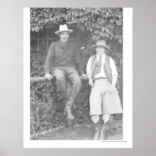 Póster Larry Larom y una presentación de las mujeres