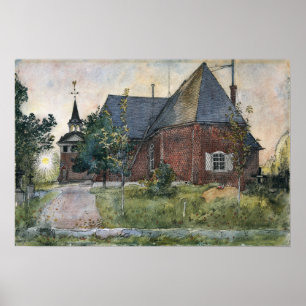 Póster Larsson - Antigua Iglesia de Sundborn (De un hogar
