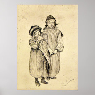Póster Larsson - Dos Niños