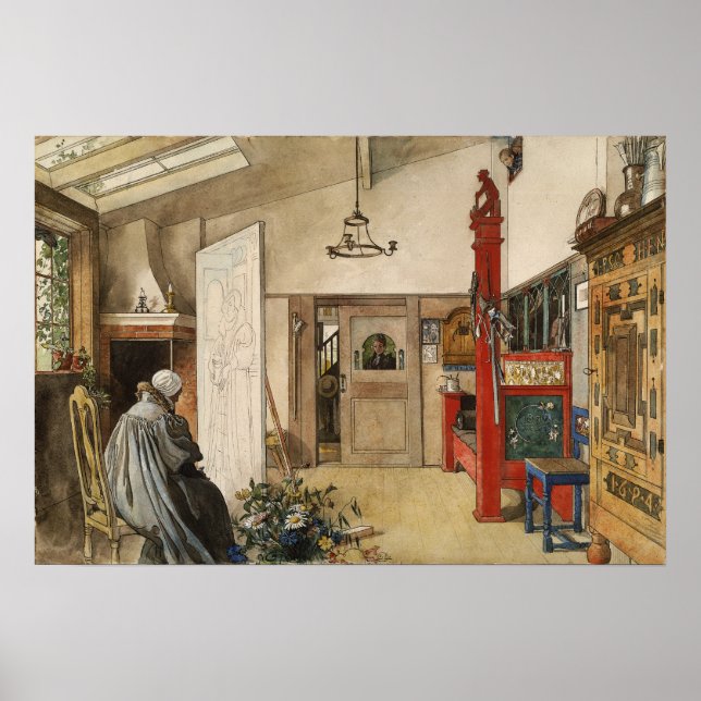 Póster Larsson - El Estudio (De Una Casa) (Frente)