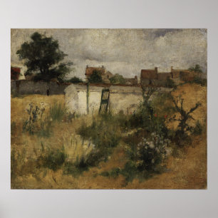 Póster Larsson - Estudio paisajístico de Barbizon 1919