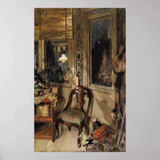 Póster Larsson - Juguetes en la esquina (Frente)