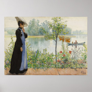 Póster Larsson - Karin en la orilla