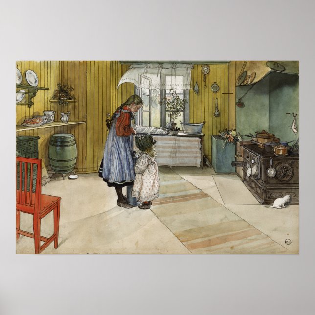 Póster Larsson - La Cocina (De Un Hogar) (Frente)