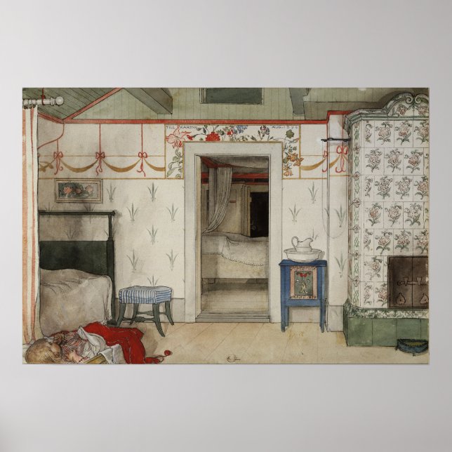 Póster Larsson - La siesta de Brita (De Un Hogar) (Frente)
