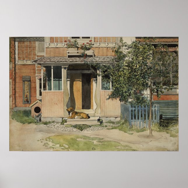 Póster Larsson - La Veranda (De Una Casa) (Frente)