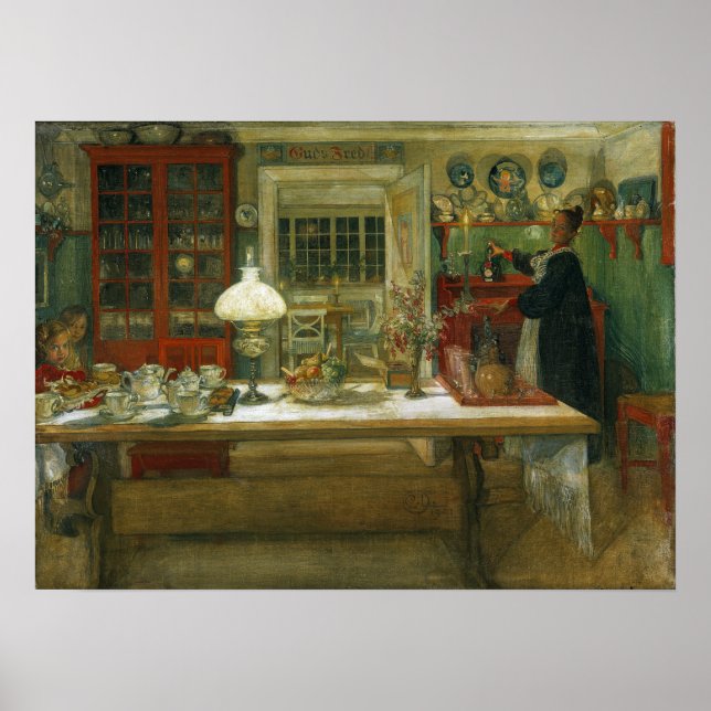 Póster Larsson - Preparándose Para Un Juego 1896 (Frente)