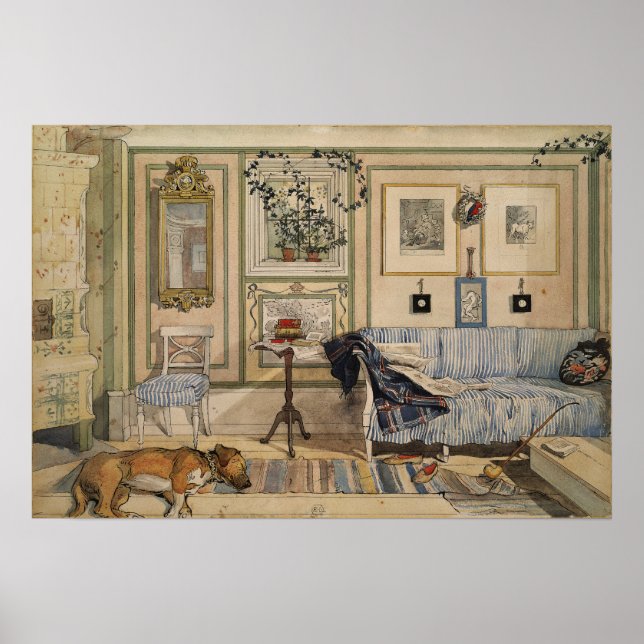 Póster Larsson - Rincón Acogedor (De Un Hogar) (Frente)