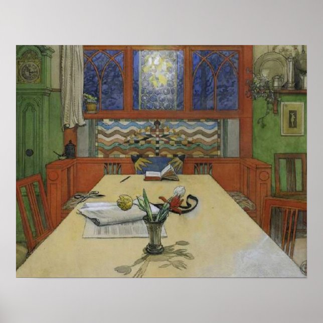 Póster Larsson - Vista nocturna - (Frente)