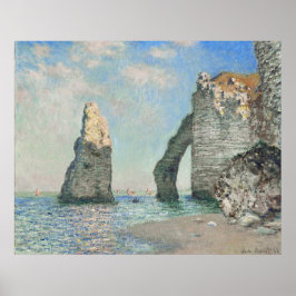 Póster Las acantilados de Étretat de Claude Monet (1885)
