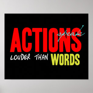 Póster Las acciones hablan más fuerte