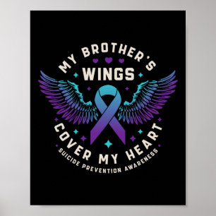 Póster Las alas de mi hermano cubren mi prevención del su