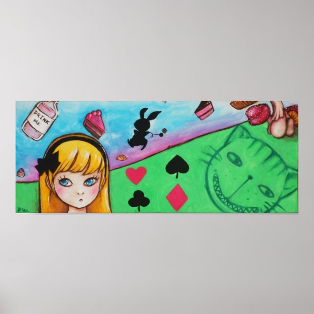 Póster Las aventuras de Alicia en el país de las maravill (Frente)