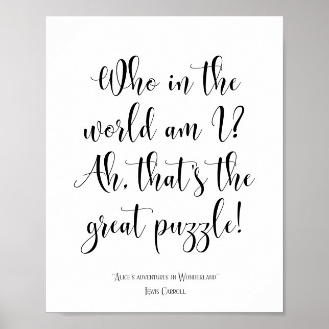 Póster Las aventuras de Alicia en la cita de Wonderland (Frente)