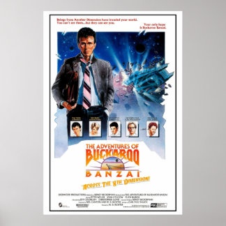 Póster Las aventuras de Buckaroo Banzai 1984