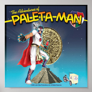 Póster Las aventuras de Paleta Man Poster