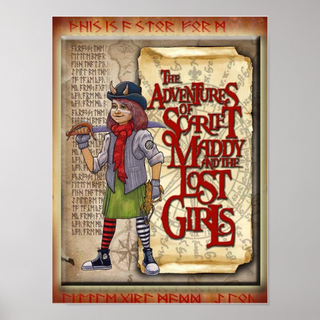 Póster Las aventuras de Scarlet Maddy (Frente)