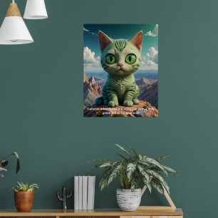 Póster Las aventuras galácticas de Gatito Verde