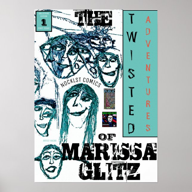 PÓSTER LAS AVENTURAS RETORCIDAS DE MARISSA GLITZ (Frente)