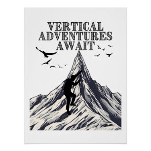 Póster Las aventuras verticales aguardan
