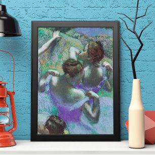 Póster Las bailarinas azules de Edgar Degas