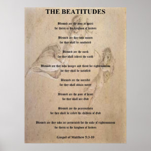 Póster Las beatitudes